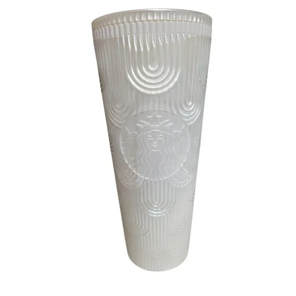 Lot of 5 Starbucks 24 Oz Tumblers No Straws 2024 2023 2022 Mermaid Holiday Drinkware